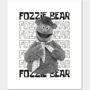 Monochrome Cute Fozzie Posters and Art